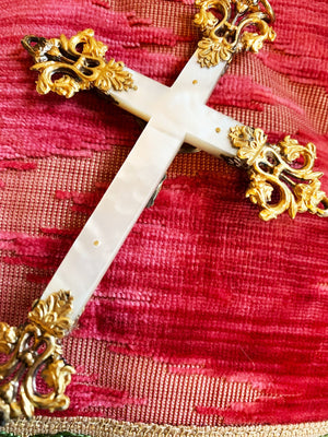 Antique French Crucifix First Communion