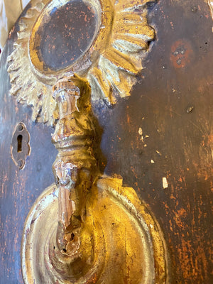 Antique Eighteenth Century French Religious Tabernacle Door