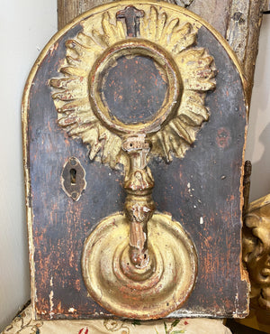 Antique Eighteenth Century French Religious Tabernacle Door