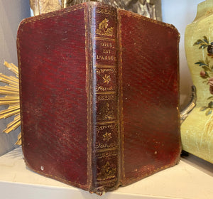 Antique French Religious Custom Bound Devotional Book circa 1818