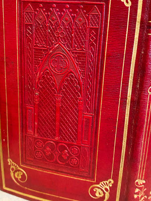 Antique French Religious Paroissien Cathedral Binding