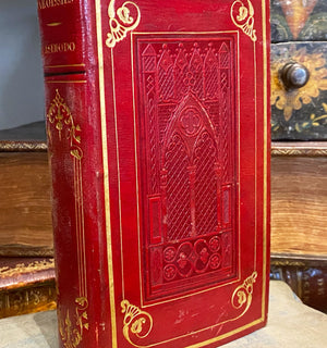 Antique French Religious Paroissien Cathedral Binding