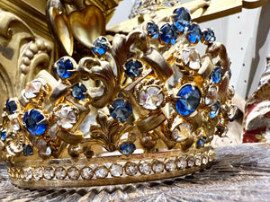 Exquisite Antique French Gilded Santos Crown