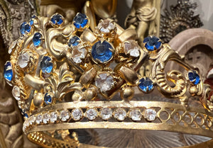 Exquisite Antique French Gilded Santos Crown