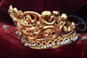 Precious Small Antique Santos Crown