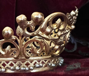 Precious Small Antique Santos Crown