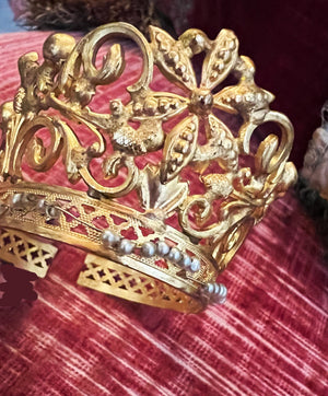 Precious Small Antique Santos Crown