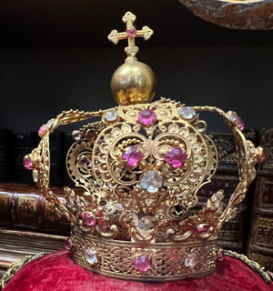 Christ Child Filagree Antique Santos Crown