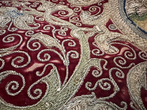 Seventeenth Century Italian Ecclesiastical Silk Velvet Panel