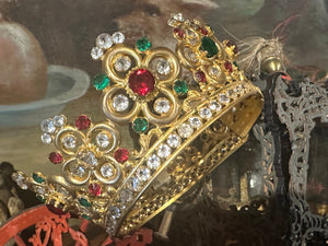 ExtrordinaryAntique French Religious Santos  Crown