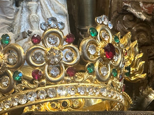 ExtrordinaryAntique French Religious Santos  Crown