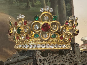 ExtrordinaryAntique French Religious Santos  Crown