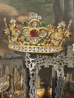 ExtrordinaryAntique French Religious Santos  Crown