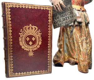 This item is SOLD *** Antique Eighteenth Century French Armorial Louis XV Semaine Sainte Prayer Book