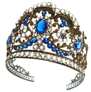 THIS ITEM HAS SOLD*** Antique 19th Century French Religious Diadem Crown