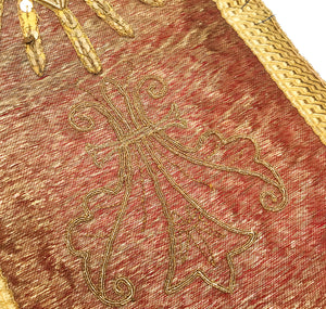 This item has SOLD Large Antique Nineteenth Century French Ecclesiastic Giltwork Banner