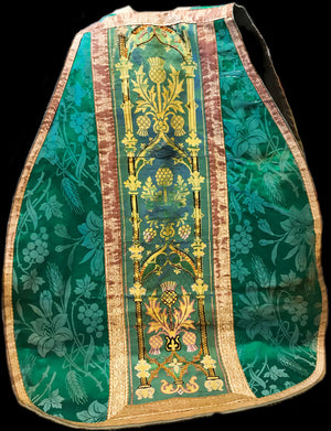 Majestic Antique French Fiddleback Ecclesiastic Chasuble