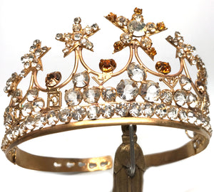 THIS ITEM HAS SOLD*** Large Stunning Antique Nineteenth Century French Religious Crown