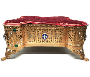 Impressive Antique Gilded Bronze Ecclesiastic Lutrin or Table Lectern