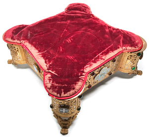Impressive Antique Gilded Bronze Ecclesiastic Lutrin or Table Lectern